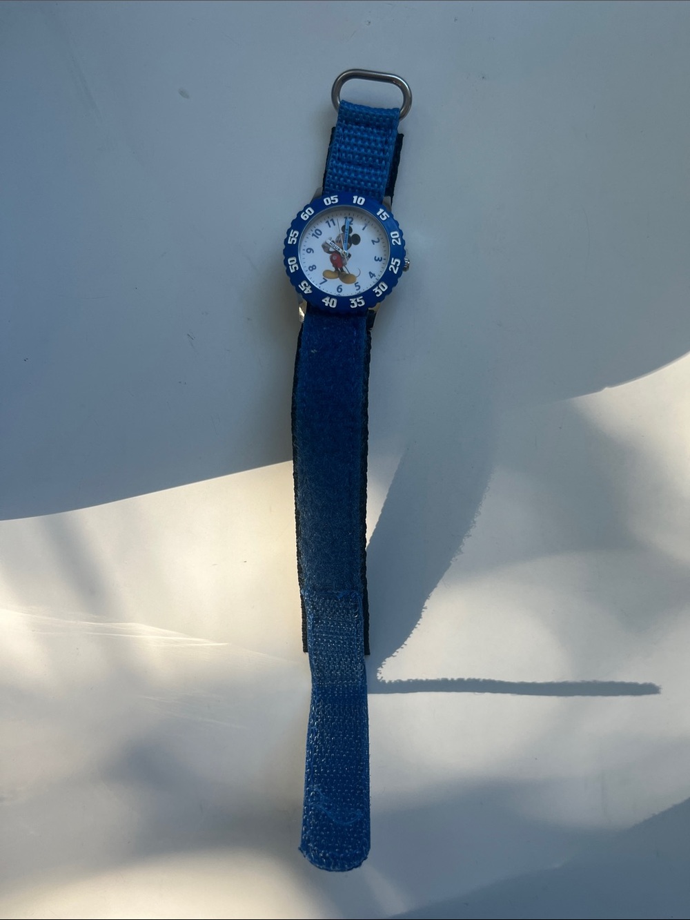 Blue Kid’s Mickey Mouse adjustable Velcro Strap watch